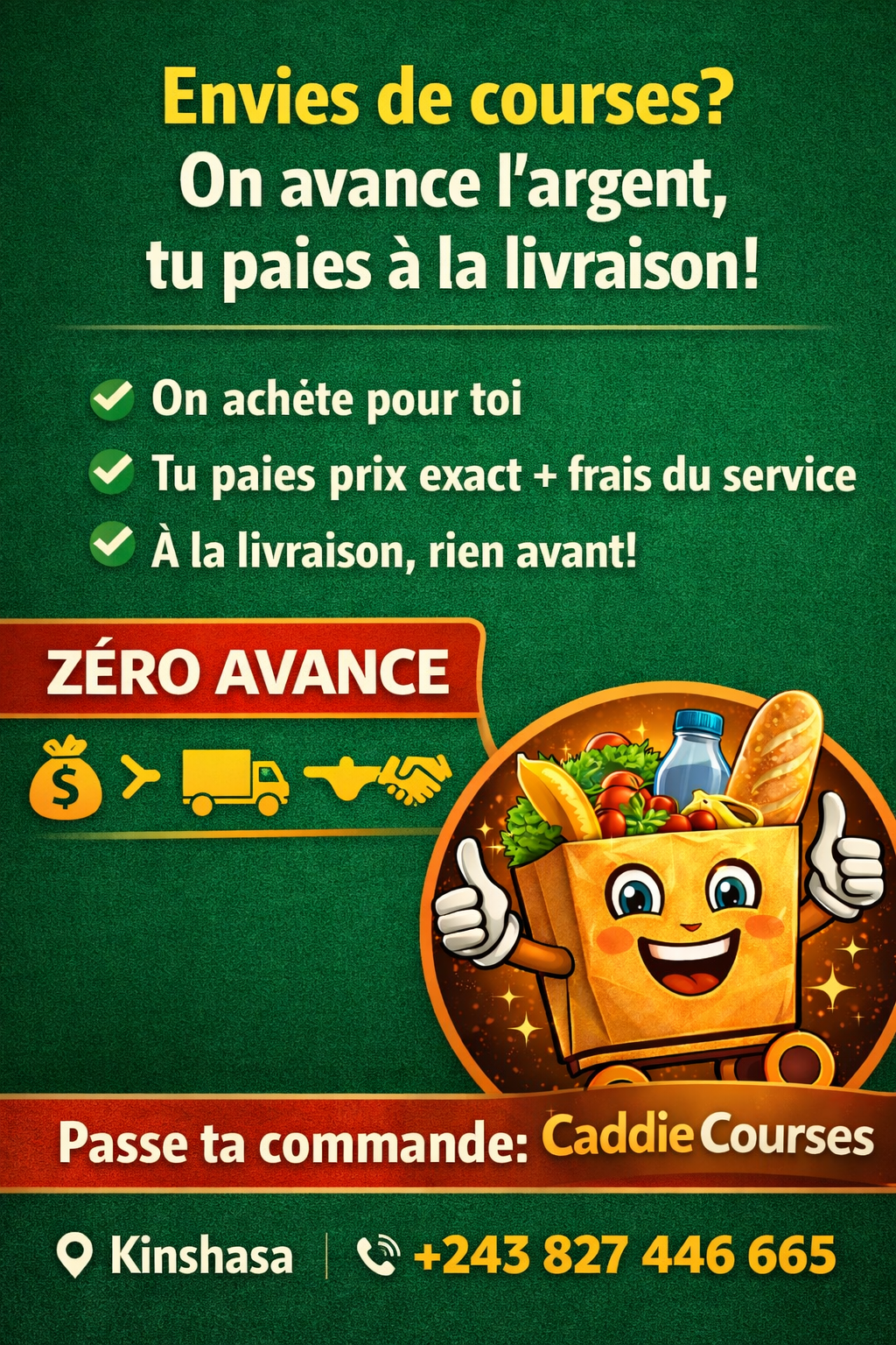 Affiche promotionnelle Caddie Courses