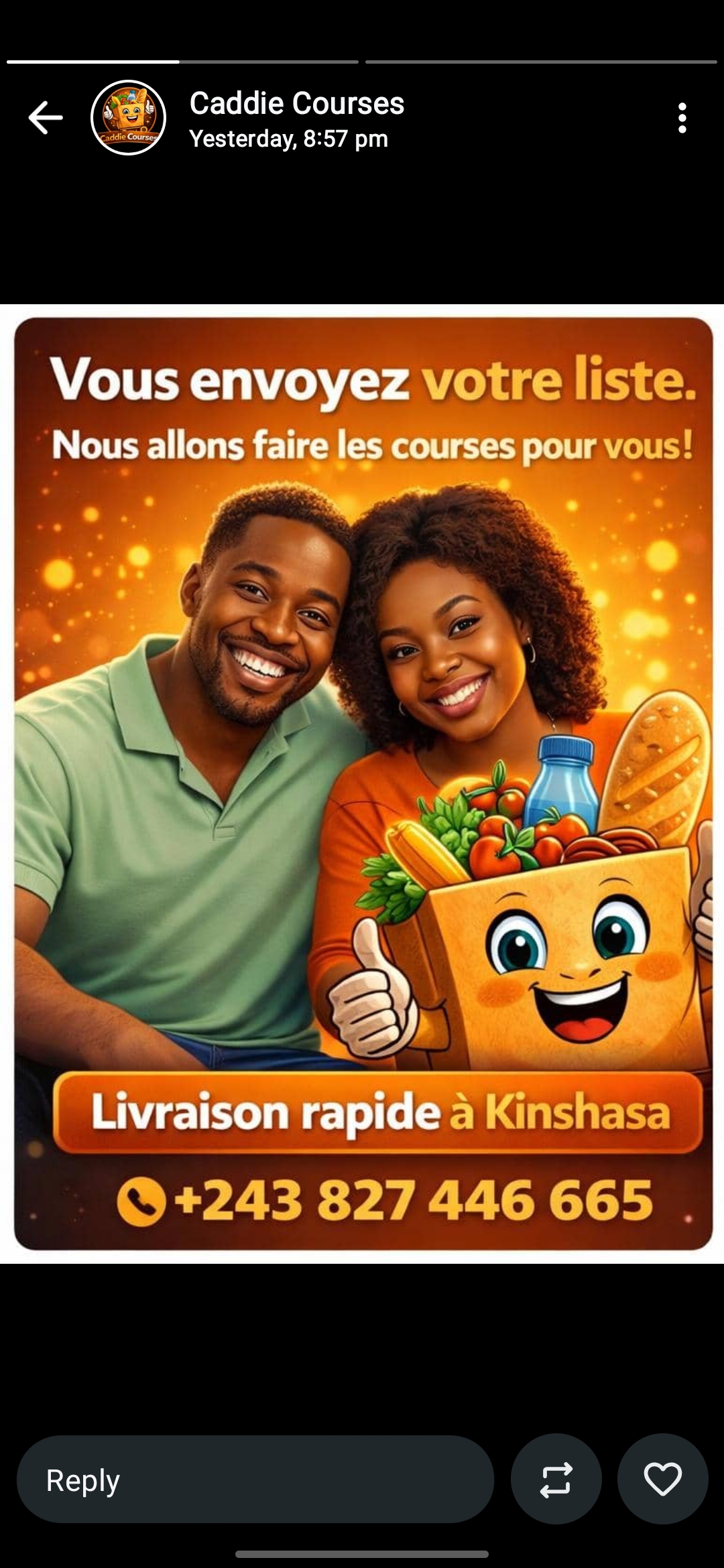 Affiche mobile Caddie Courses 3