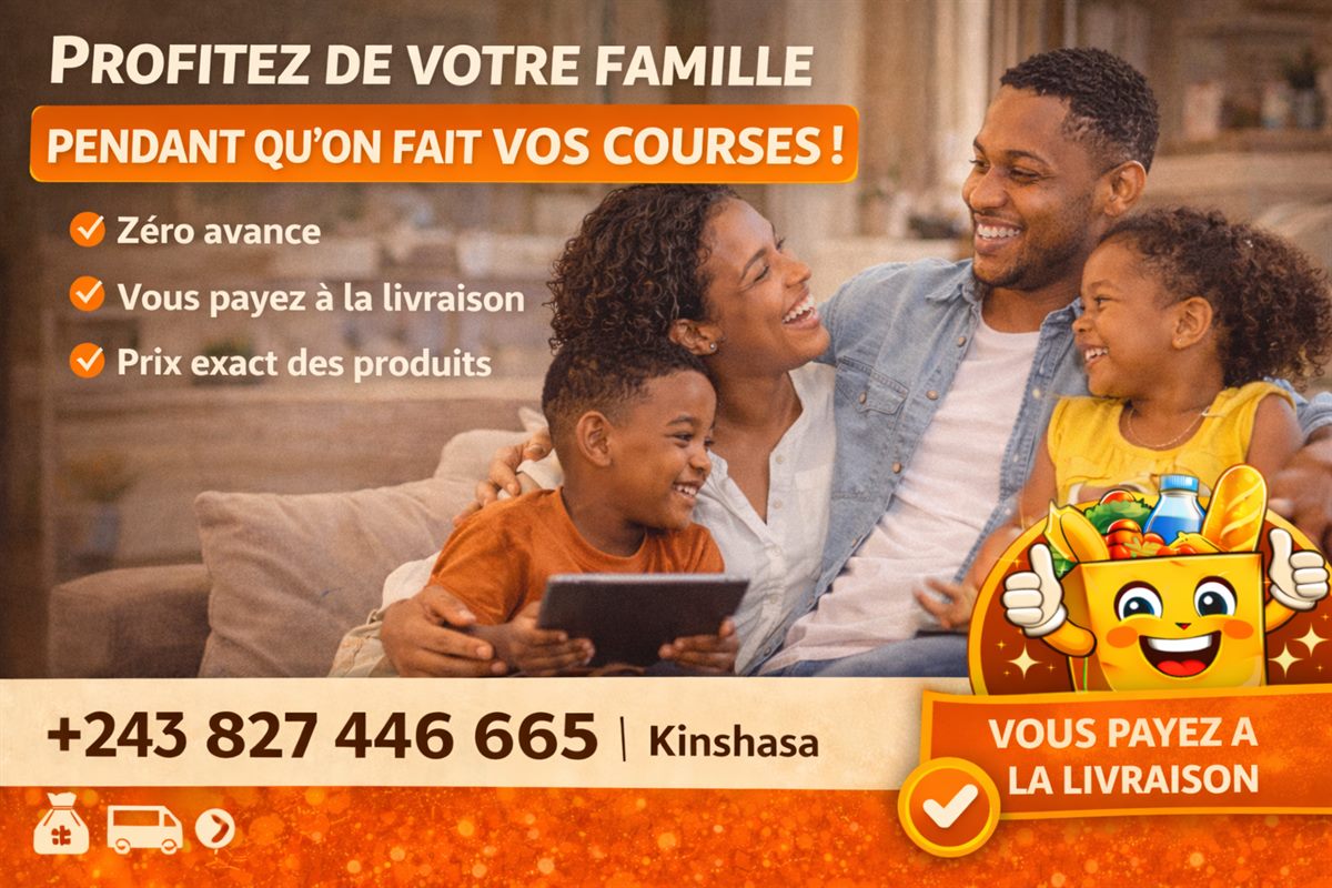 Visuel publicitaire famille Caddie Courses